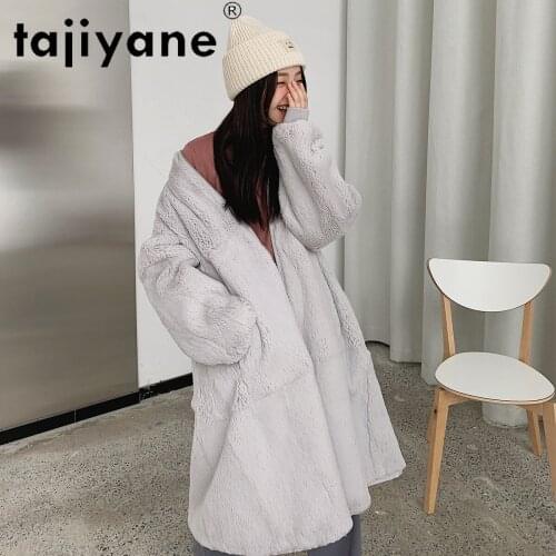 Women Clothes Winter 2021 New Woman Real Fur Coats Female Rex Rabbit Fur Jakcets Spring Womens Long Parkas CasacoTN365