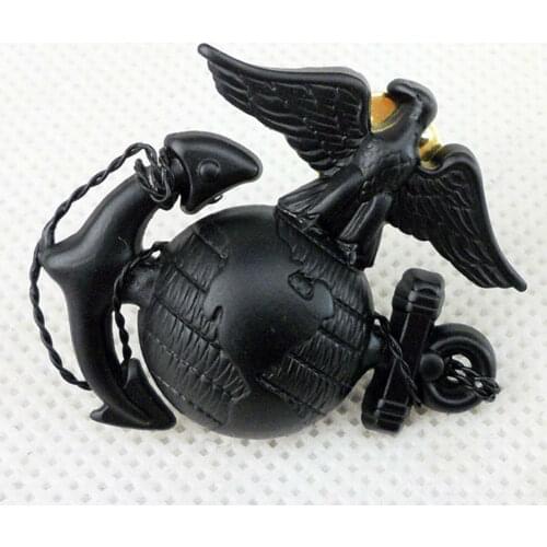 US Navy Marine Corps USMC Cap Badge Insignia Pin Black Military Store 5605101