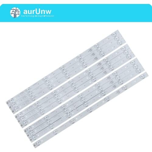 1set=10pieces For 49" TV LED-49B600 LED Backlight strip HK49D07-ZC14A-02 6049141002 303HK490031 1pcs=7 lamps