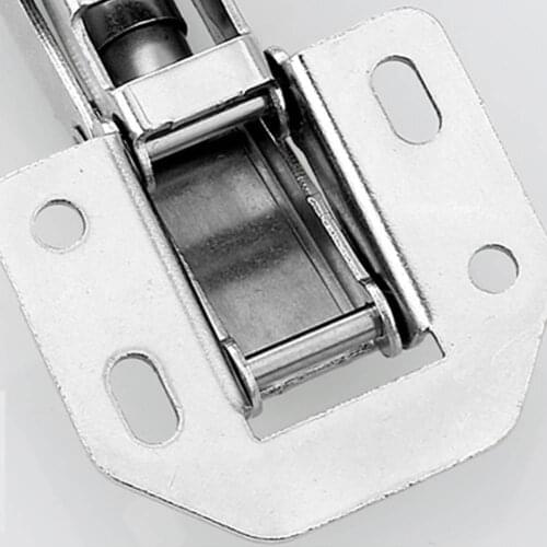 1pc 3 Inch 90 Degree Cabinet Hinge Non-hole Bridge Frame Hardware Cabinet Screw Furniture Door Hinge Spring