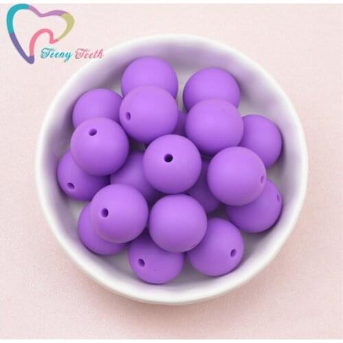 10 PCS Violet Silicone 9-15 MM Loose Round Ball Beads,Teething Chewable Nursing Baby Silicone Hexagon 14-17 MM Geometric Beads