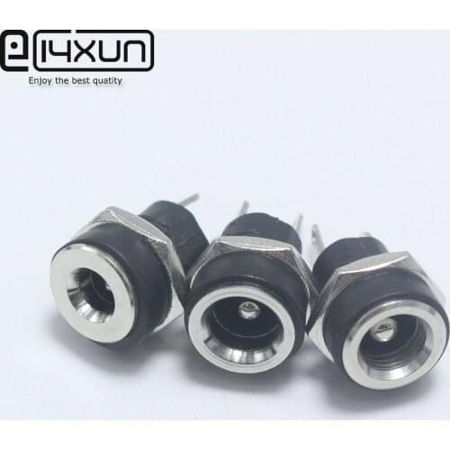 10PCS DC-022B DC022B for DC Power Supply Jack Socket Female Panel Mount Connector 5.5mm x 2.1mm / 5.5mm x 2.5mm / 3.5mm x 1.35mm