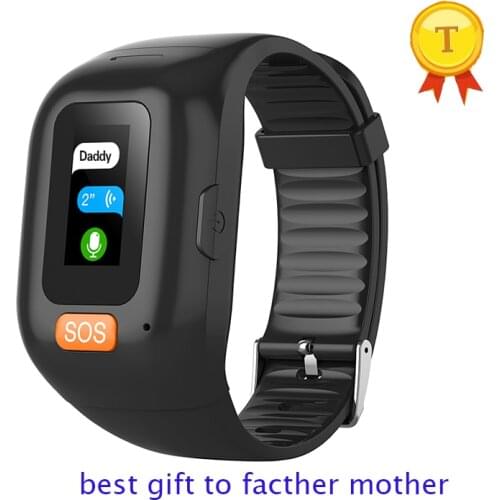 2020 Gps smart watch woman Voice Remind SOS Button Smart Bracelet Watch with color Screen for Old Man Wristband Fitness Tracker