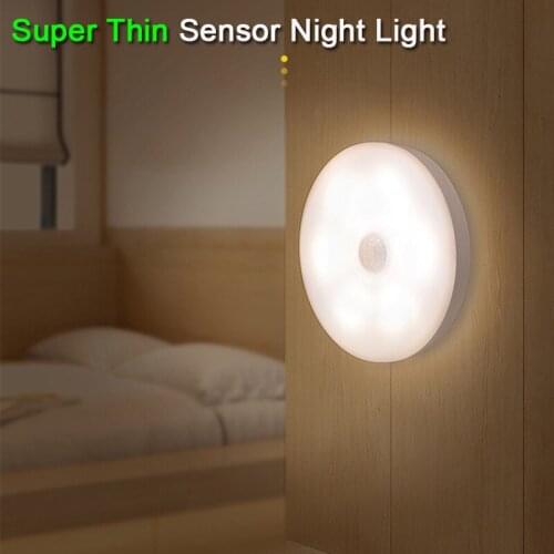 3PCS Bedroom Night Light Dimmable Smart Motion Sensor Night Lamp USB Charging Warm Cold White Bulb for Room Hallway Toilet WC DA