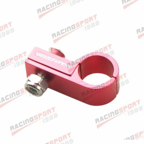 6AN AN6 6AN 14.3mm Hose Line Clamp Aluminum Red