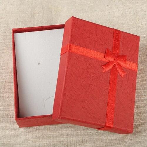 8pcs Assorted Jewelry Gifts Boxes For Jewelry Display 9x7x3cm Pink Red Blue Colors Ring Earrings Jewelry Box Small Gift Boxes