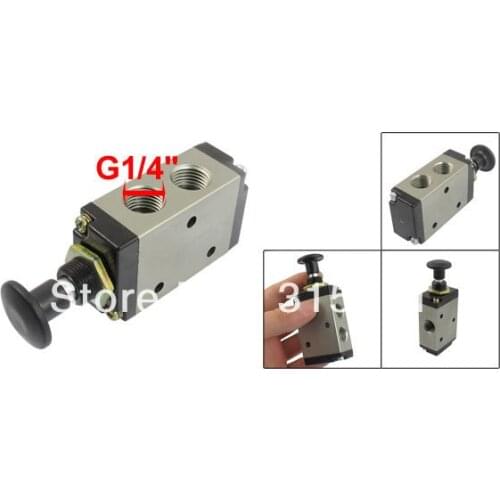 Free Shipping 1PC 3R210-08 3 Port 2 Position Hand Pull Valve G1/4" Inlet Outlet