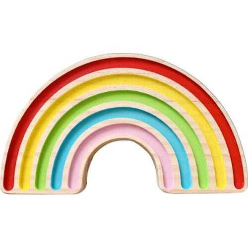 10 Styles Baby Rainbow Board Nordic Wood Toys for Children Montessori Educational Natural Wooden Toys Color Toys Home Decor
