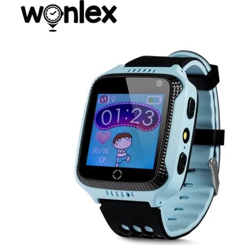 Wonlex Smart Watches Kids SOS Call Anti-lost Smartwatch GW500S Baby 2G SIM Card Clock Location Tracker Torch Light Camera Phone