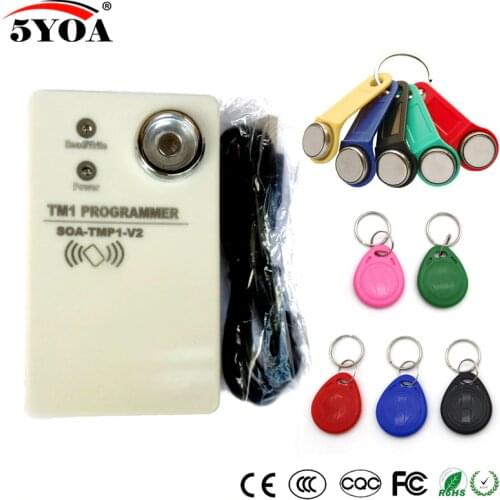 TM RFID Copier Duplicator handheld RW1990 TM1990 TM1990B ibutton DS-1990A I-Button 125KHz EM4305 T5577 EM4100 TM card Reader