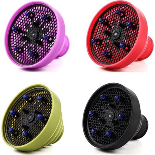 Flexible Silicone Hairdryer Diffuser Salon Hair Styling Tools Hairdryer Folding Nozzle Environmental Material Barber Accessories