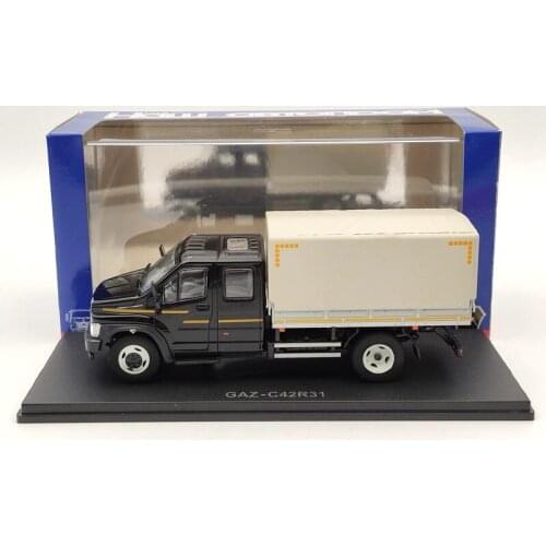 HAW ABTONPOM 1:43 GAZ C41R31 ГАЗ H231 Russia Truck Diecast Models Car Black