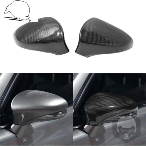 For Lexus IS200t IS250 IS350 2014-2018 Carbon Fiber Side Mirror Cover Caps Rear View Mirror Tuning Stick On Car Accessories