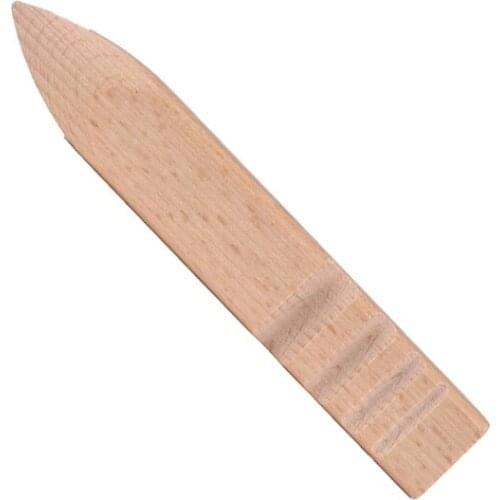 LMDZ 1pcs Handmade Burnishing Rod Leather Craft Edges Slicke Flat Wood Tool DIY Leathercraft Edge Trimmer Polishing