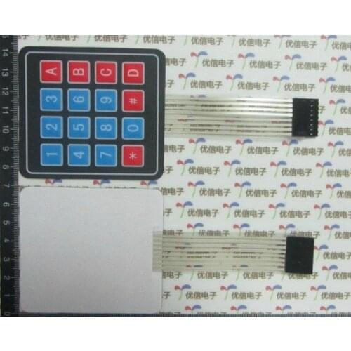 4*4 matrix keyboard membrane switch Single-chip extended keyboard