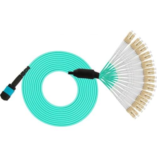 MPO-LC 24 Core MPO Fiber Optic Patch Cord Cables 3M