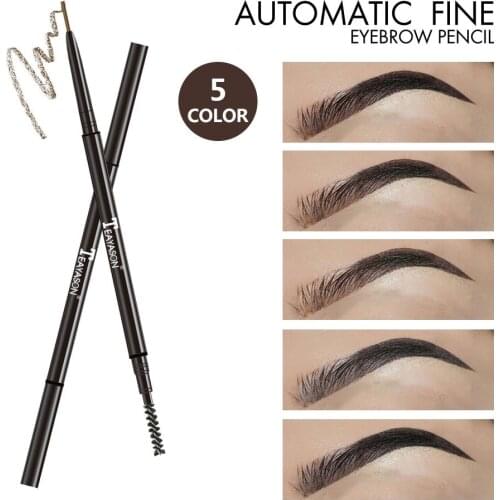 Makeup brow liner kit 1.5mm ultra-thin eyebrow pencil double-headed automatic rotation eyebrow pencil does not take off makeup
