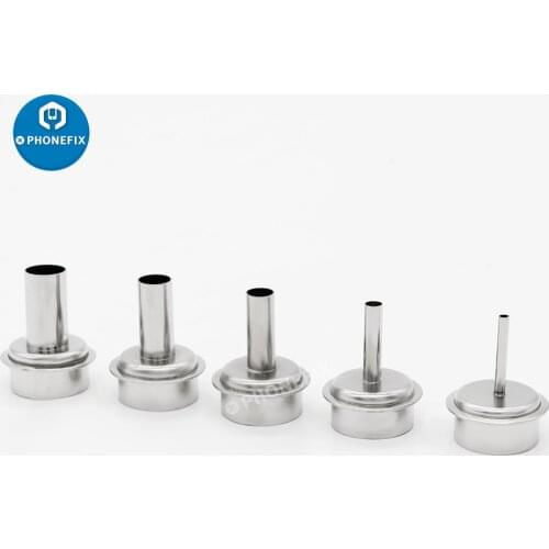 3pcs 45 Degree Bent Curved Heat Nozzles Original Quality 6/8/10mm Replace Hot air Gun Nozzles for QUICK 861DW Soldering Station