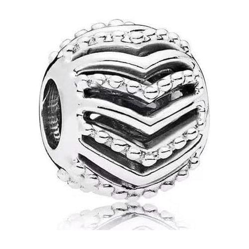 Genuine 925 Sterling Silver Bead Stylish Wish Charm With Crystal Pendant Beads Fit Women Pan Bracelet & Bangle Necklace Diy