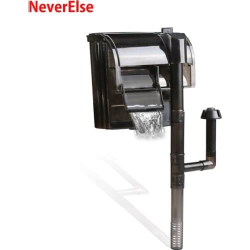 Fish Tank Hang-On Back Power Filter Pump Waterfall Surface Protein Oil Skimmer 2W/5W/8W Wall Mounted Aquarium Water Filtration