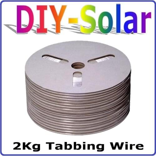 2Kg Solar Cell Tabbing Wire, Solar Cell PV Ribbon, 100% Quality Certification solar cells soldering wire DIY making Solar Panel