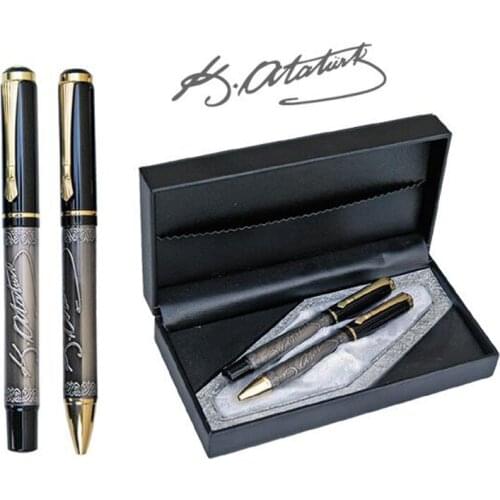 Luxury Pen Set personalized printed product print logo gift business company Atatürk Signature