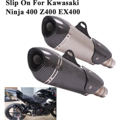 Slip On For Kawasaki Ninja 400 EX400 Z400 2017 - 2021 Motorcycle Yoshimura Exhaust Escape Modify Link Pipe Muffler DB Killer