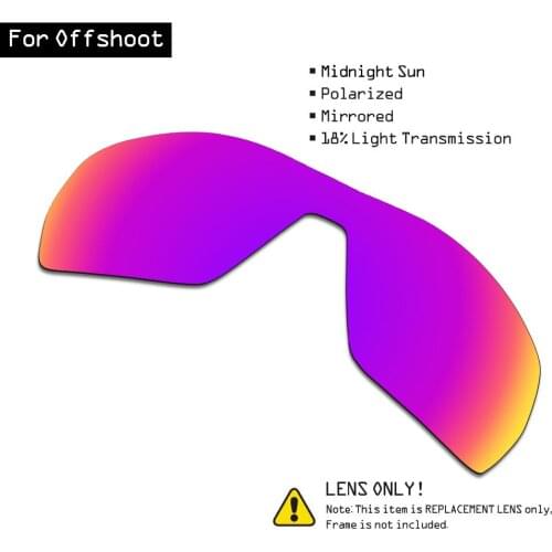 SmartVLT Polarized Sunglasses Replacement Lenses for Oakley Offshoot - Midnight Sun