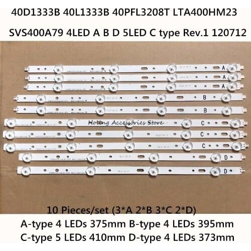 Led backlight screen 1set=10pcs for LCD TV backlight SVS400A73 SVS400A79 _4LED_A/B/D SVS400A79_5LED_C