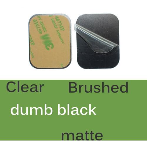 2pcs Universal 35x45mm matte Brushed Metal Plate disk iron sheet for iphone oppo Magnet Magnetic Car mobile Phone Stand holder