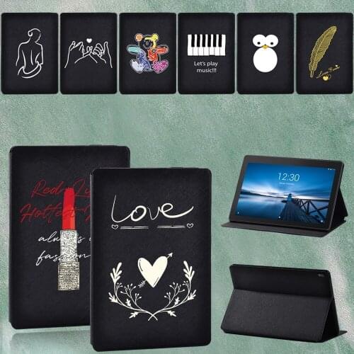 For Lenovo Tab M10 FHD Plus/Tab E10 10.1" TB-X104F TB-X104L/Tab M10 10.1" TB-X605F TB-X505F High Quality Tablet Cover Case+pen