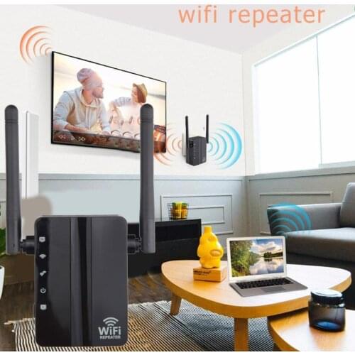 New 2.4G WiFi Repeater Wireless WIFI Port Router 300Mbps Dual Wi-fi Range Band Signal Amplifier 2 Antennas Extender Home Network