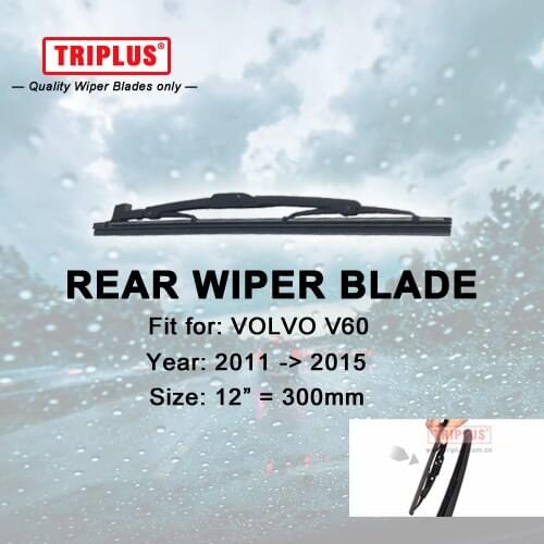 Rear Wiper Blade for VOLVO V60 (2011-2015) 1pc 12" 300mm, Rear Windscreen Wipers,Back Window Windshield Wiper