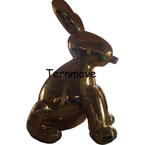 Gold silver green reflective giant inflatable mirror rabbit replica Decorative Ball Used For Storefront Or Square Advertising