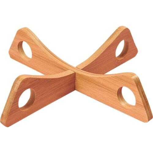 ZSH Wood Wok trivet Pot Holder Wok Shelf