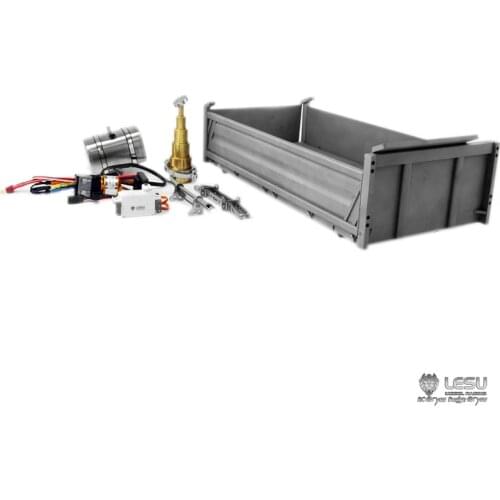 1/14 truck three direction dump truck hydraulic system model set LS-A0009-A RCLESU Tamiya DIY full metal dump truck model