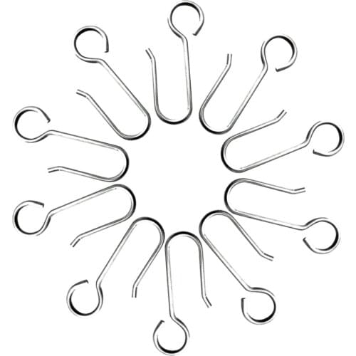 100pcs Home Clothing Steel Storage Hanger Pan Multipurpose Organizer Plants Jewelry Kitchen S Shaped Hook Closet Hanging Pot