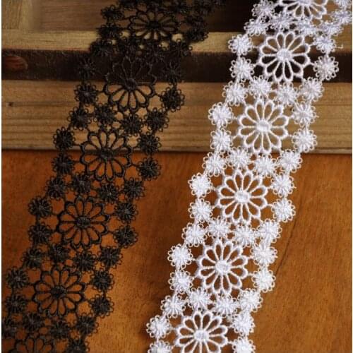 5 Meters 3.5cm Width Flower Design Lace Decoration Lace Trim Wedding Dress Lace Fabric Free Shipping