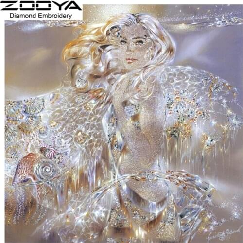 5D DIY Diamond Painting Landscape Crystal Diamond Painting Cross Stitch Beautiful Crystal Girl Needlework Home Decorative BJ1080