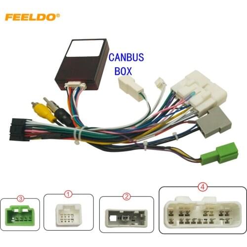 FEELDO Car 16pin Audio Wiring Harness With Canbus Box For Isuzu D-Max 2020 Aftermarket Stereo Installation Wire Adapter #HQ7039