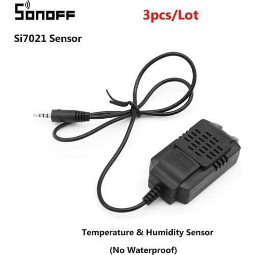 3pcs New Sonoff Sensor Si7021 Smart Temperature Humidity Sensor Probe High Accuracy Monitor Module for Sonoff TH10 & Sonoff TH16