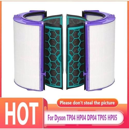 For Dyson TP04 HP04 DP04 TP05 HP05 Activated Carbon Filter Pure Cool Hepa Purifier Sealed Two Stage 360 Degree Filter System