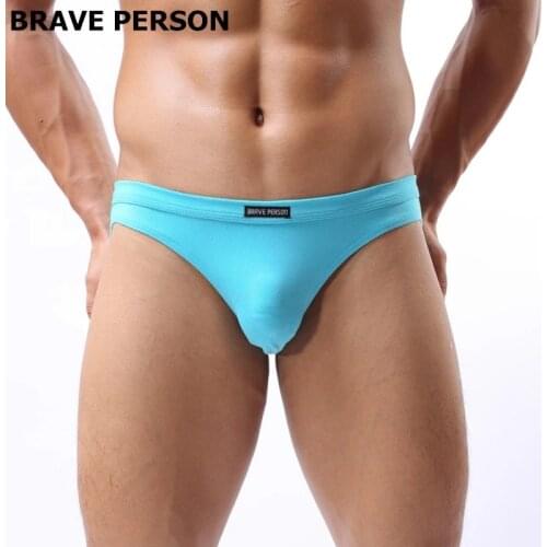 BRAVE PERSON Brand Mens Sexy Briefs Mens Breathable Comfortable Cotton Underwear Male Underpants Panties B1132