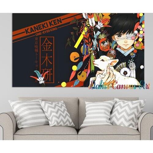 Canvas Anime kaneki Tokyo Ghoul Pictures Home Manga Decoration Paintings Poster HD Prints Wall Art Modular Living Room Framed