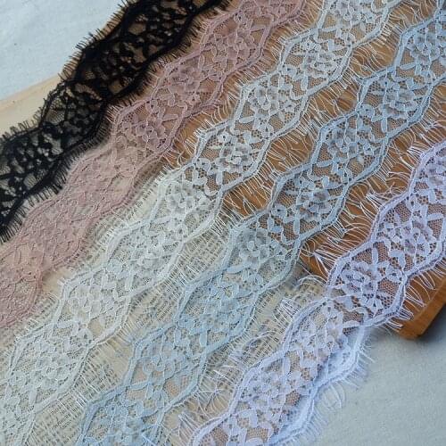 15Meters/Lot Multi-color Eyelash Lace Fabric Dress Leader Stitching DIY Wedding Belt Decoration Accessories RS2552