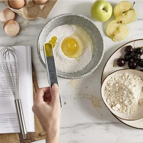 12-speed Adjustable Scale Measuring Spoon Kitchen Household Baking Salt Sugar Control Tool Metering Scale Spoon Kitchen Gadget