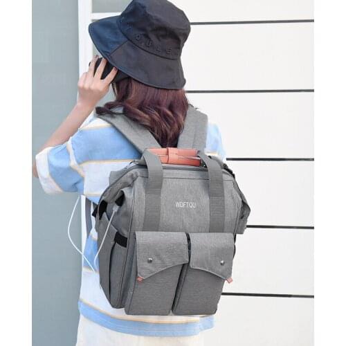 Fashion Travel Bag Baby Diaper Backpack Mommy Maternity Nappy Nursing Bag Large Capacity Baby Care Luiertas Household AE50BB