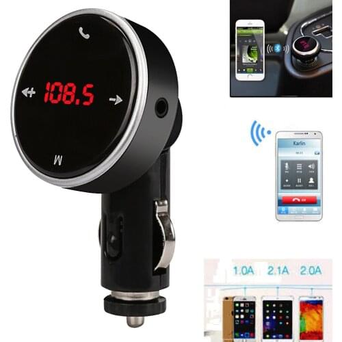 MP3 Player Decoder FM Transmitter Support TF USB AUX screen Car Kit Quick charge usb 12V Auto FM Transmitter Handsfree Radio