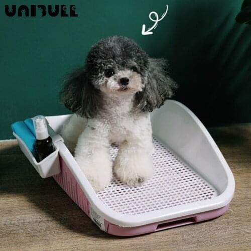 2021 Newest Animal Pet Indoor Supplies NEW Portable Dog Toilet Plastic Double Layer Dog Pad Training Cat Puppy Pee Toilet