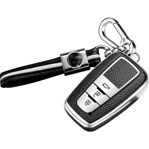 New Soft TPU car key case cover Holder For Toyota Prius Camry Corolla C-HR CHR RAV4 Prado 2018 Accessories keychain